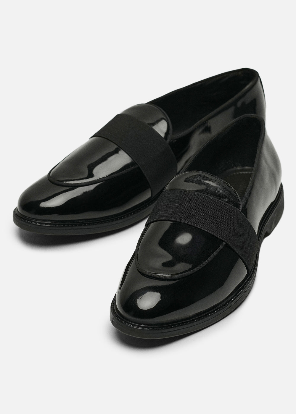 Black Patent Band Loafers