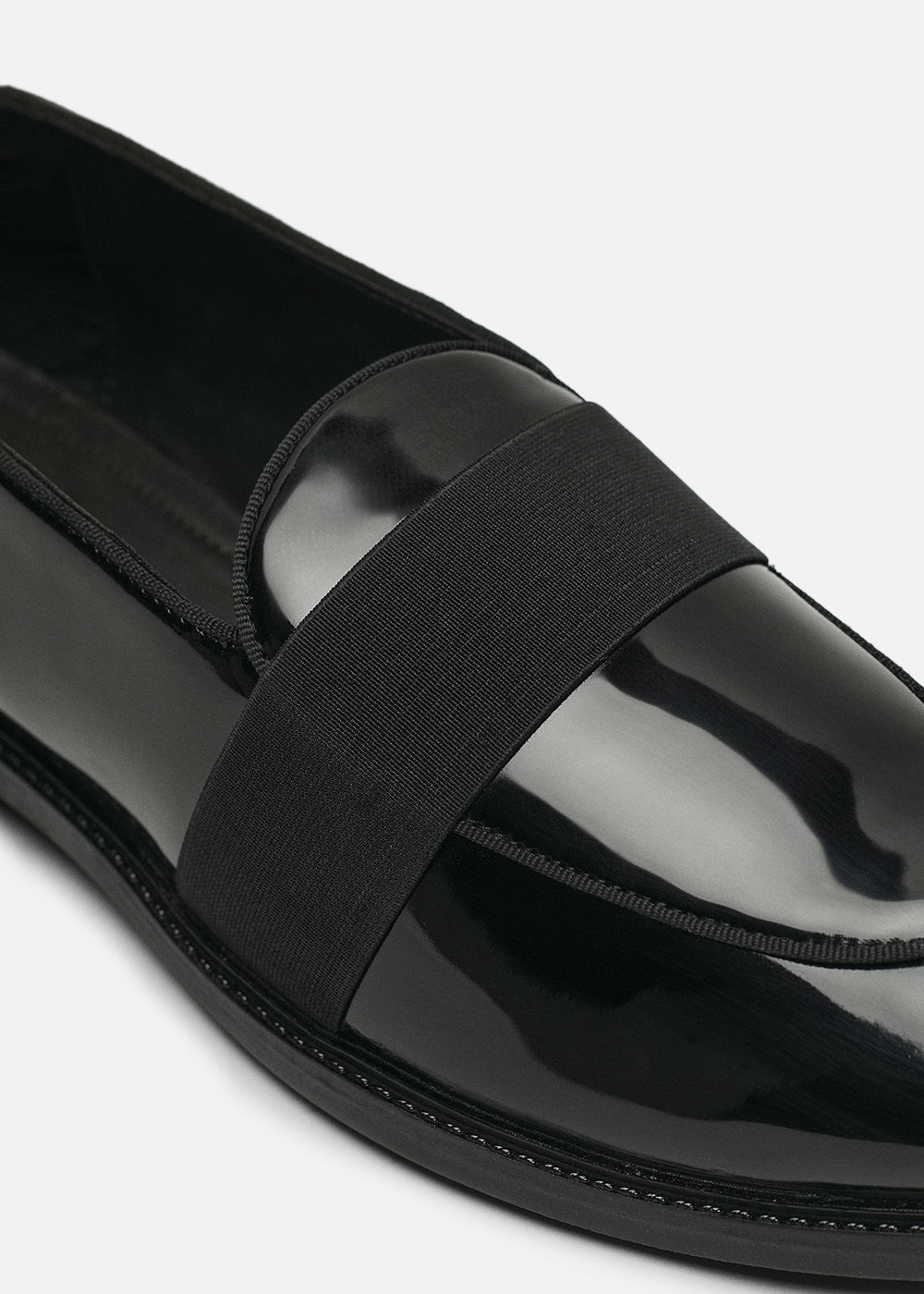 Black Patent Band Loafers