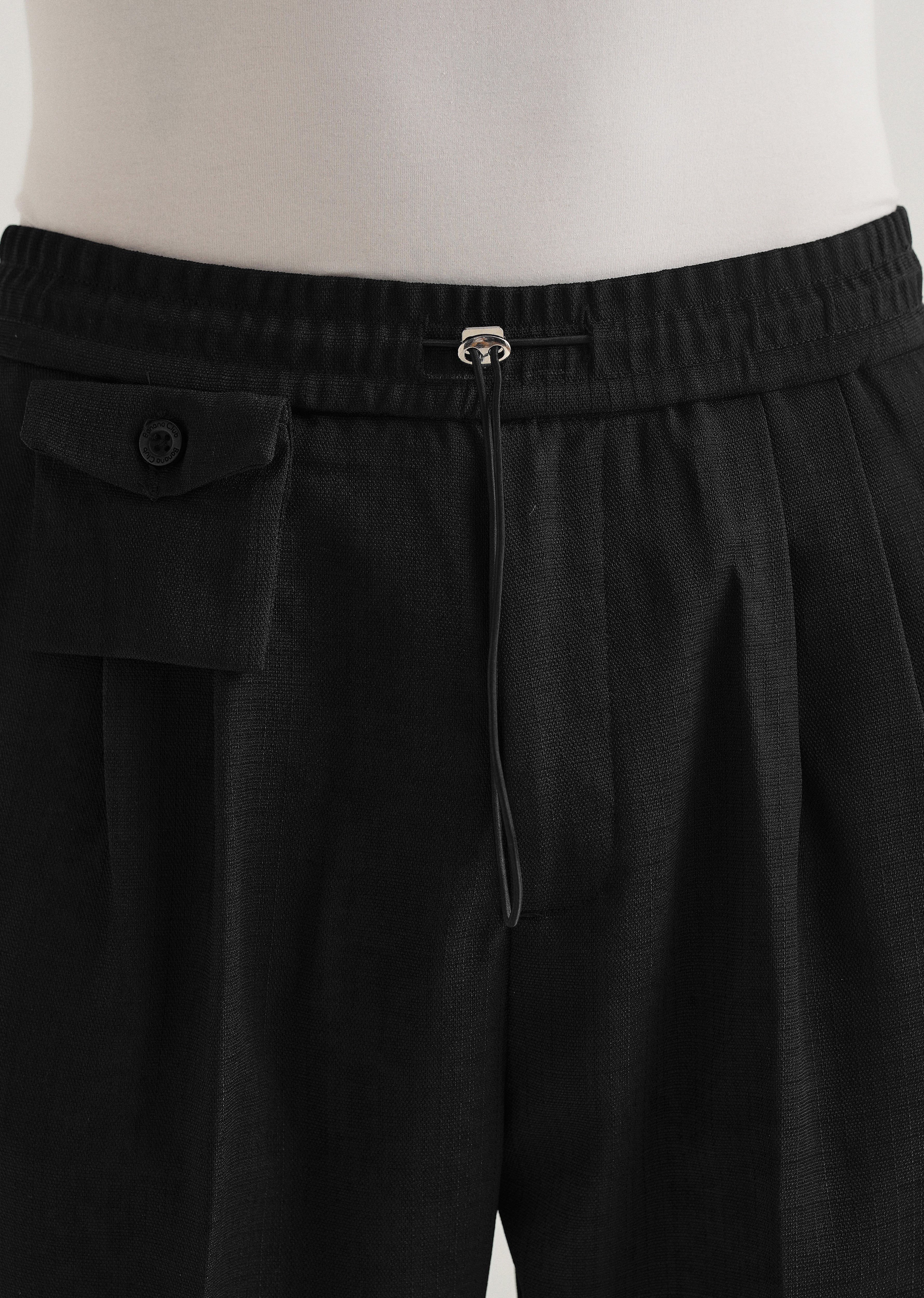 Black Pleated Korean Pant