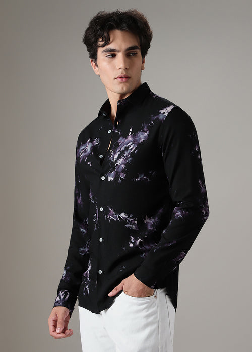 Black Printed Shirt