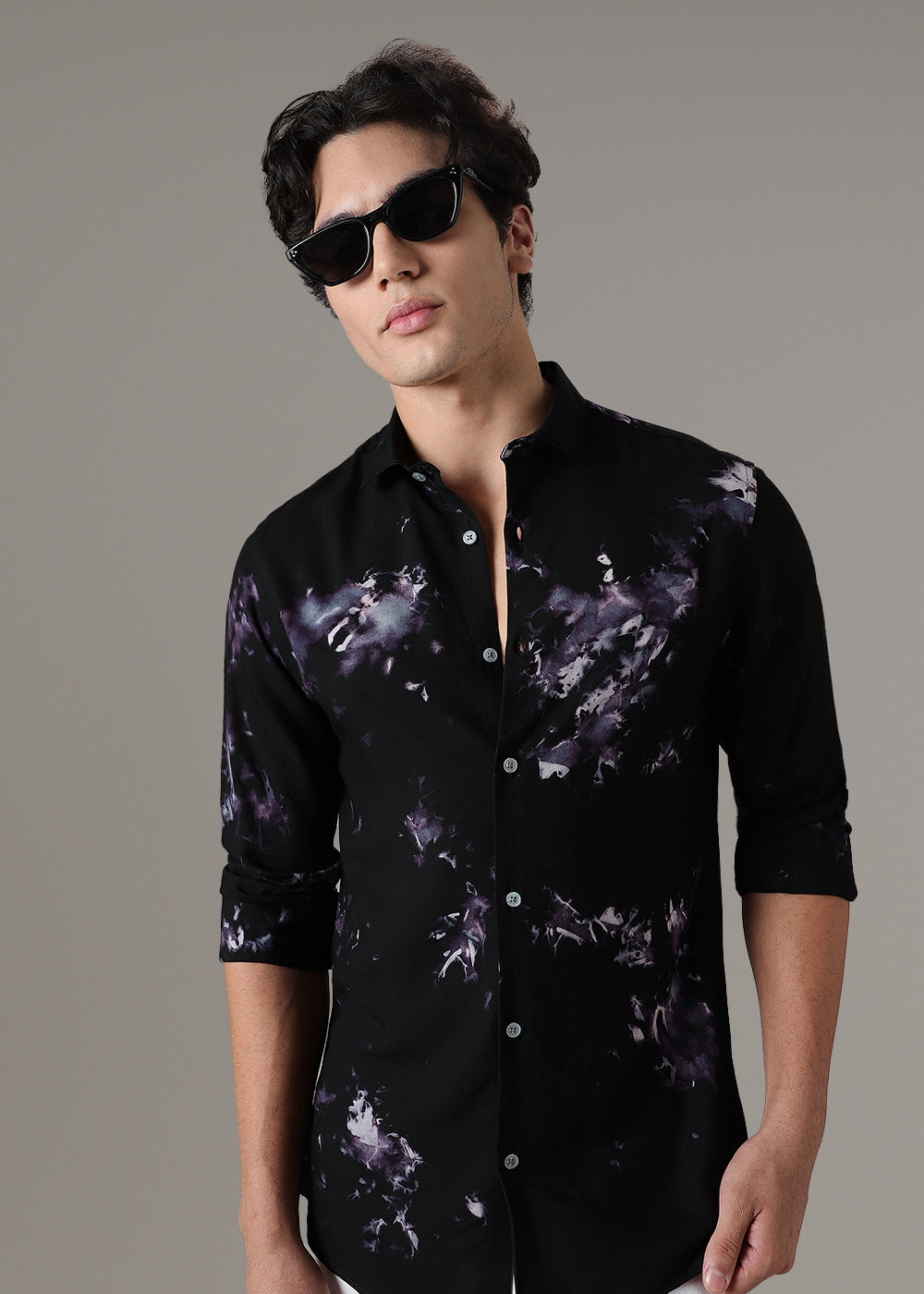 Black Printed Shirt