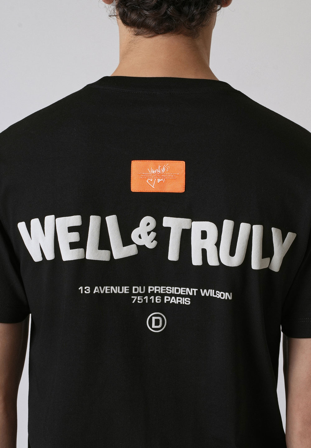 Black Printed Slim Fit T-shirt