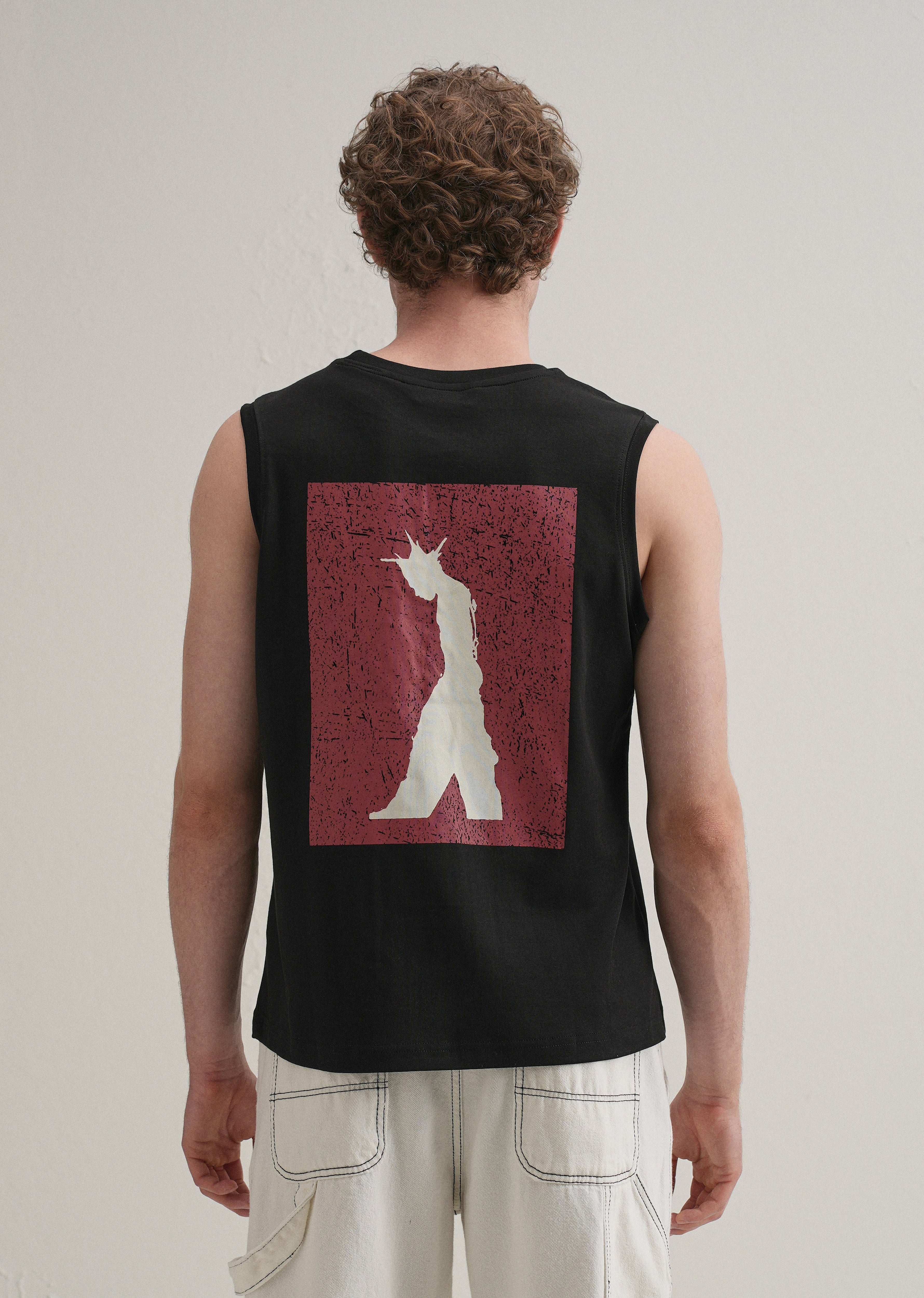Black Printed Tank