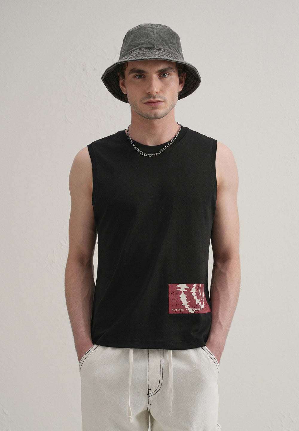 Black Printed Tank