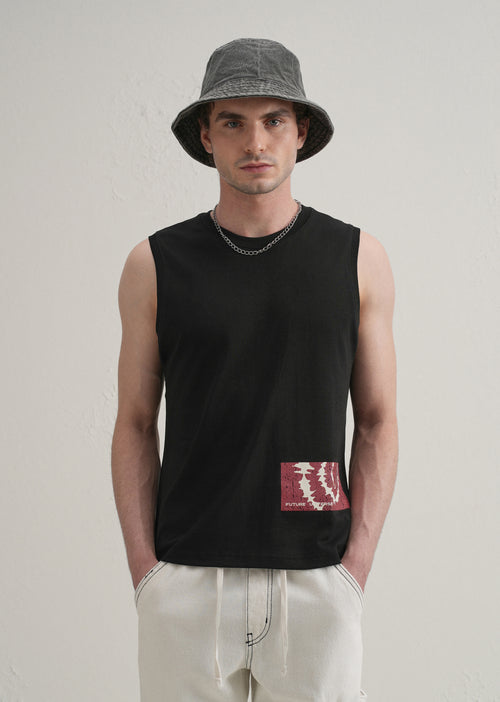 Black Printed Tank