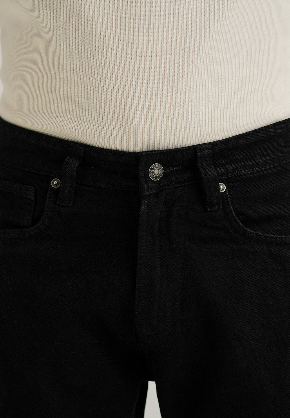 Black Regular Fit Denim