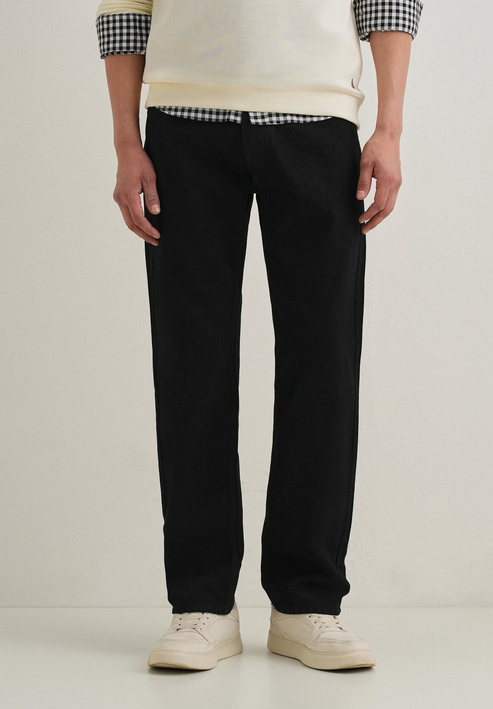 Black Regular Fit Denim