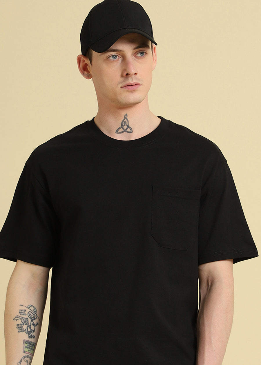 REGULAR FIT T-SHIRT / BLK