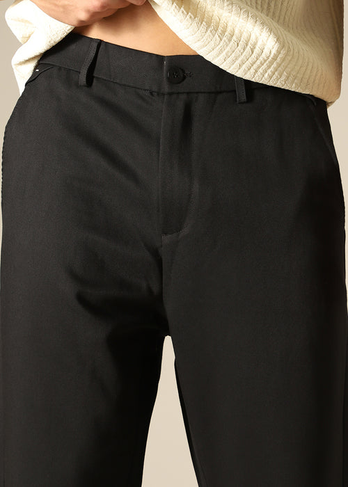 Black Regular Fit Trouser