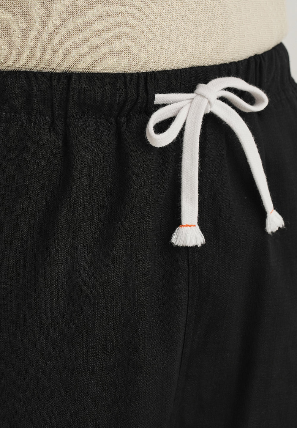 Black Relaxed Fit Cotton Trouser