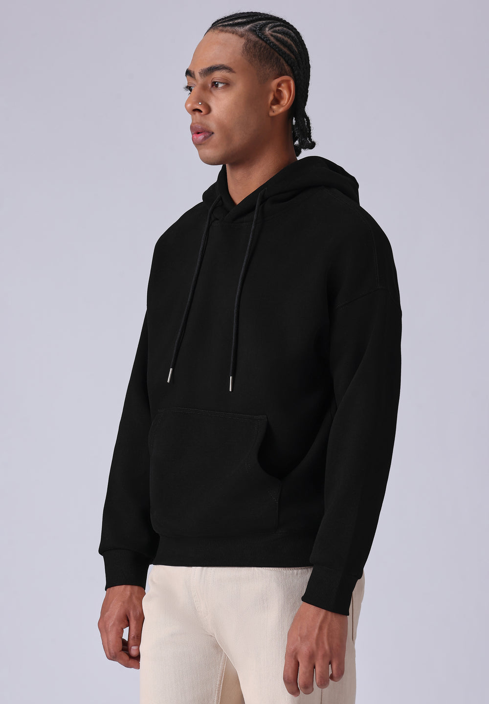 Black Relaxed Fit Hoodie