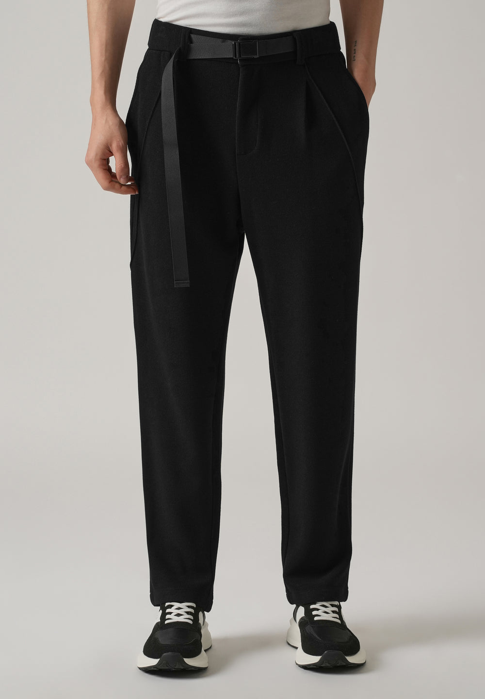 Black Corduroy Relaxed Fit Pant