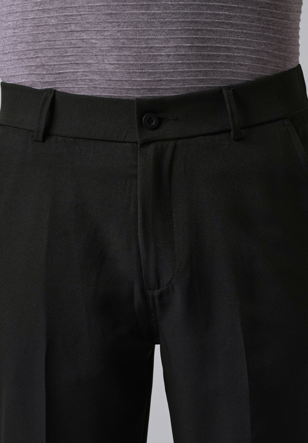 Black Relaxed Fit Trousers