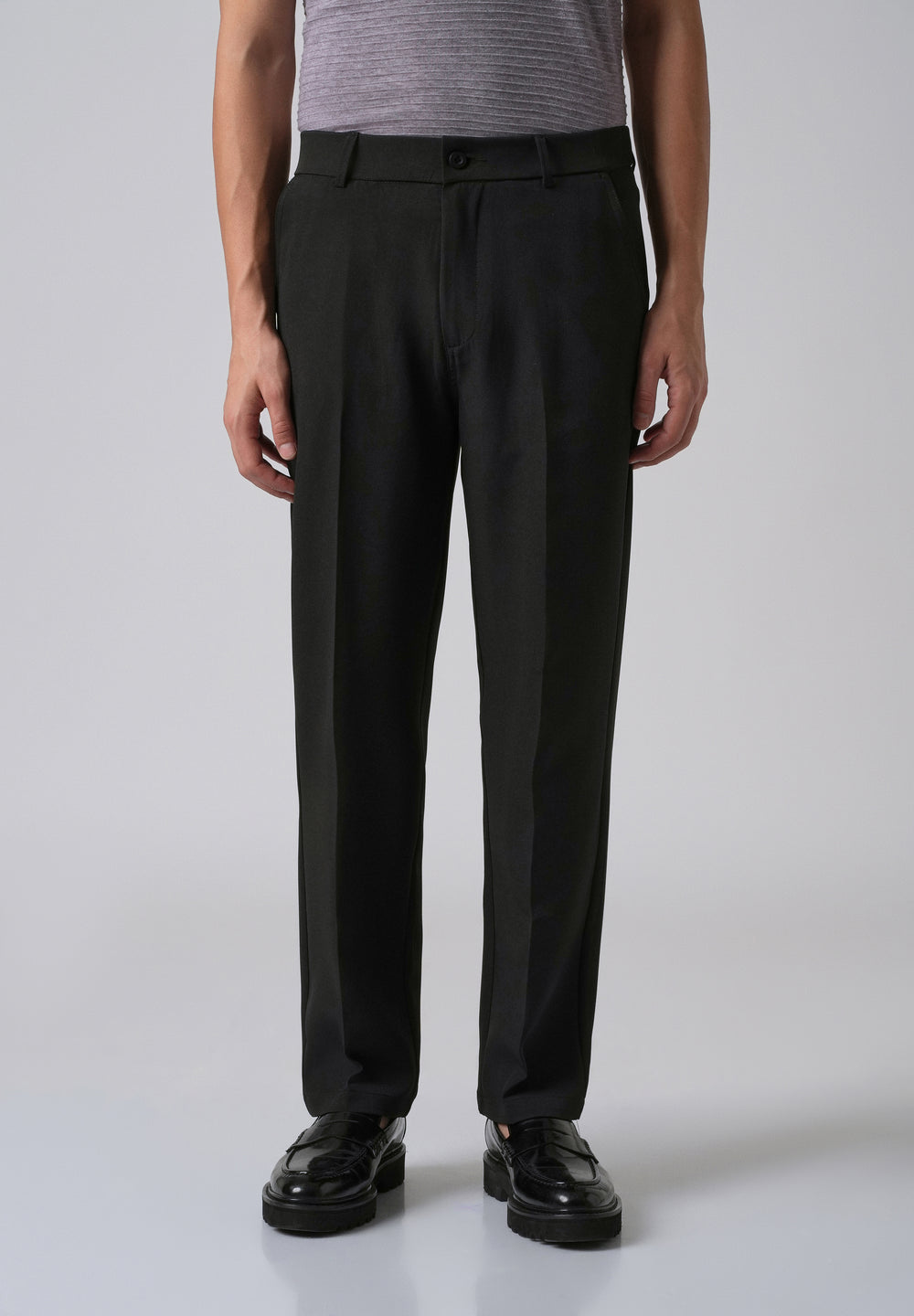 Black Relaxed Fit Trousers