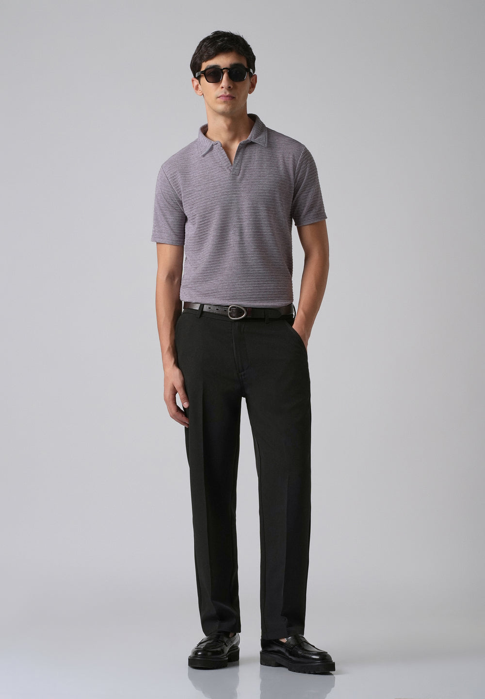 Black Relaxed Fit Trousers