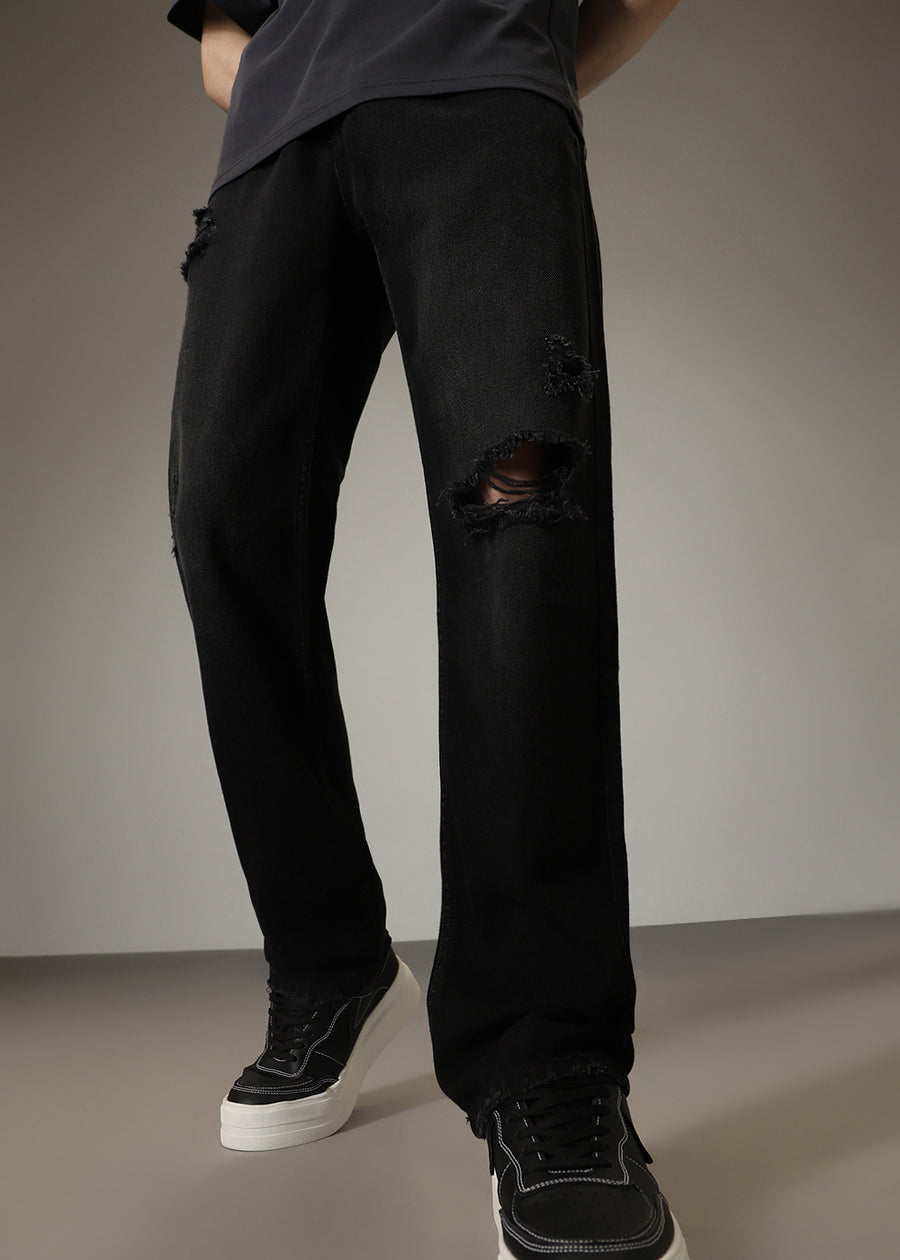 Straight-fit casual jeans for men main image 0