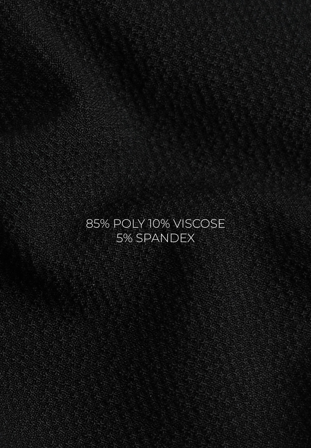 Black Semi-Elasticated Textured Pant