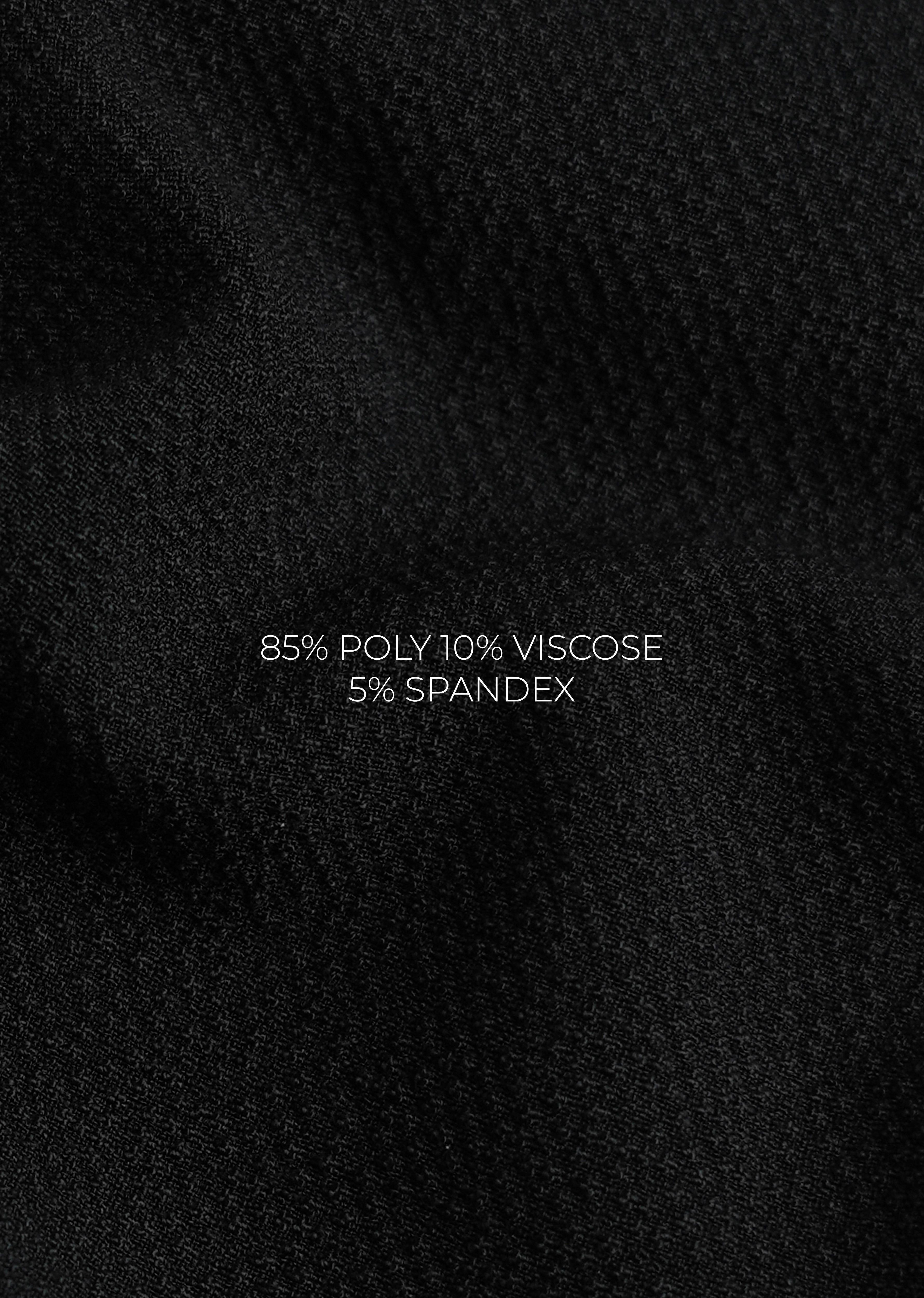 Black Semi-Elasticated Textured Pant