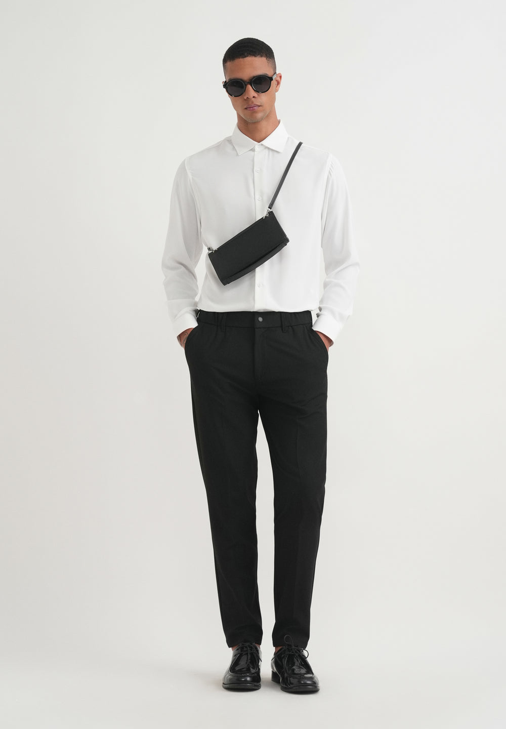 Black Semi-Elasticated Trouser
