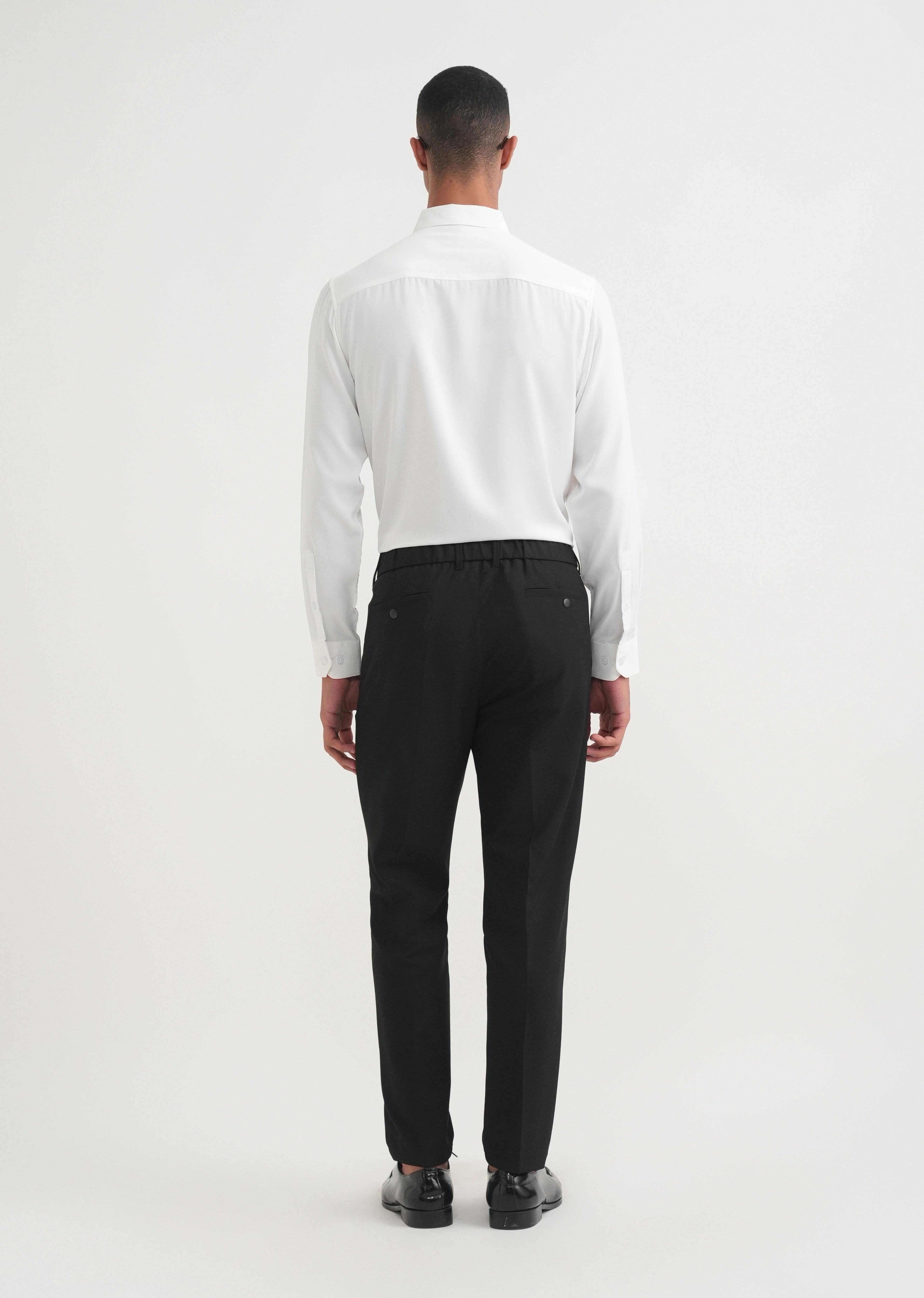 Black Semi-Elasticated Trouser