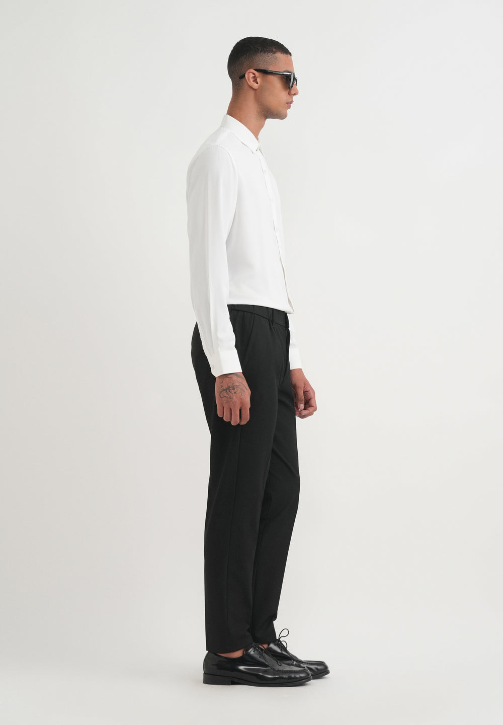 Black Semi-Elasticated Trouser