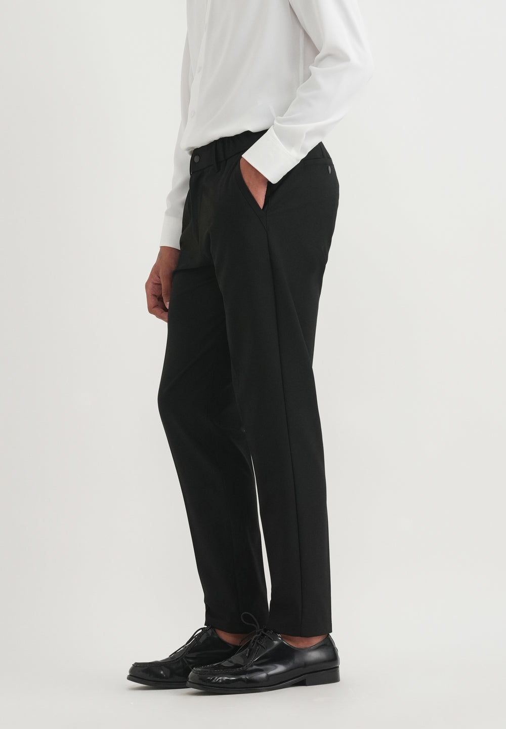 Black Semi-Elasticated Trouser