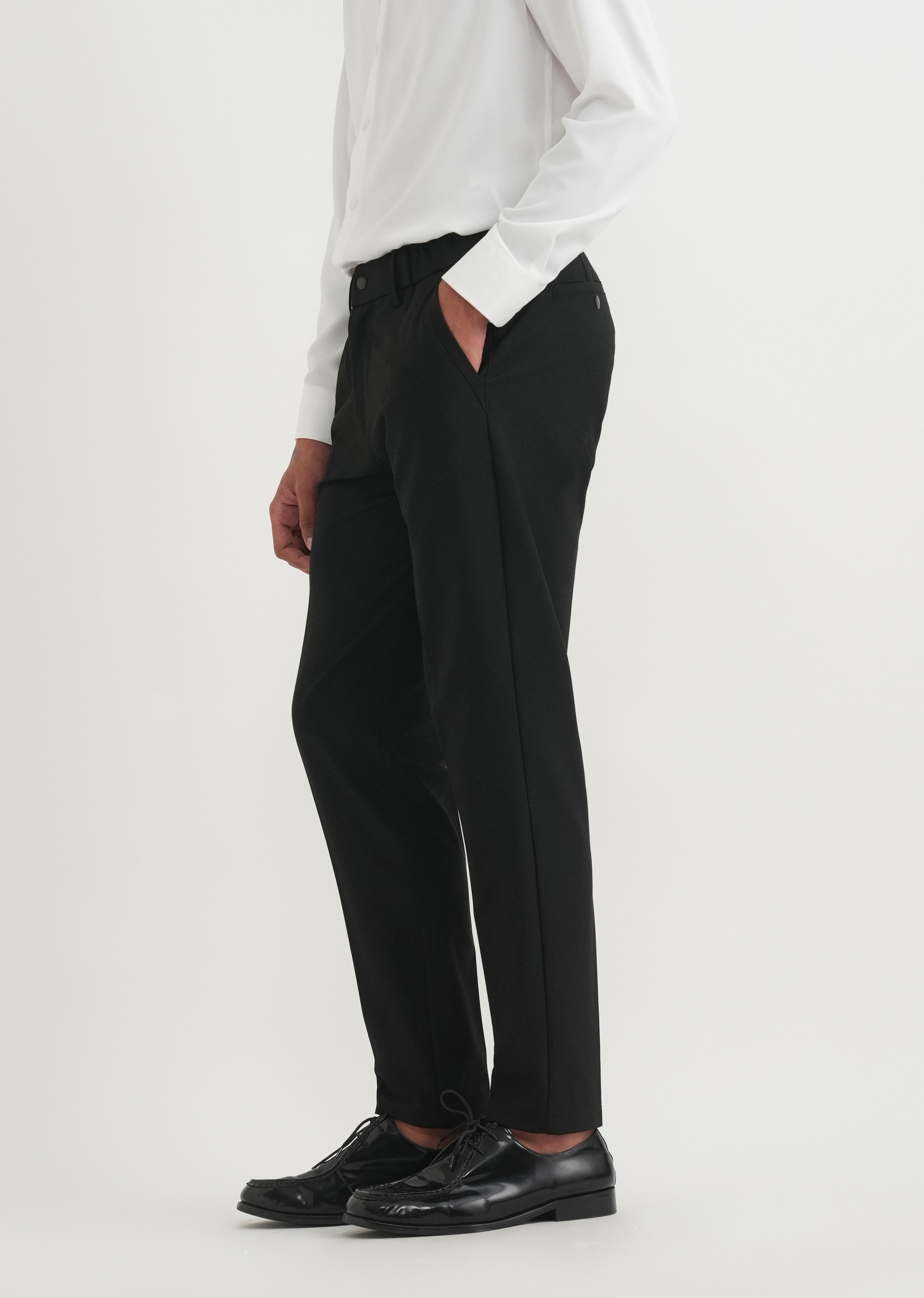 Black Semi-Elasticated Trouser
