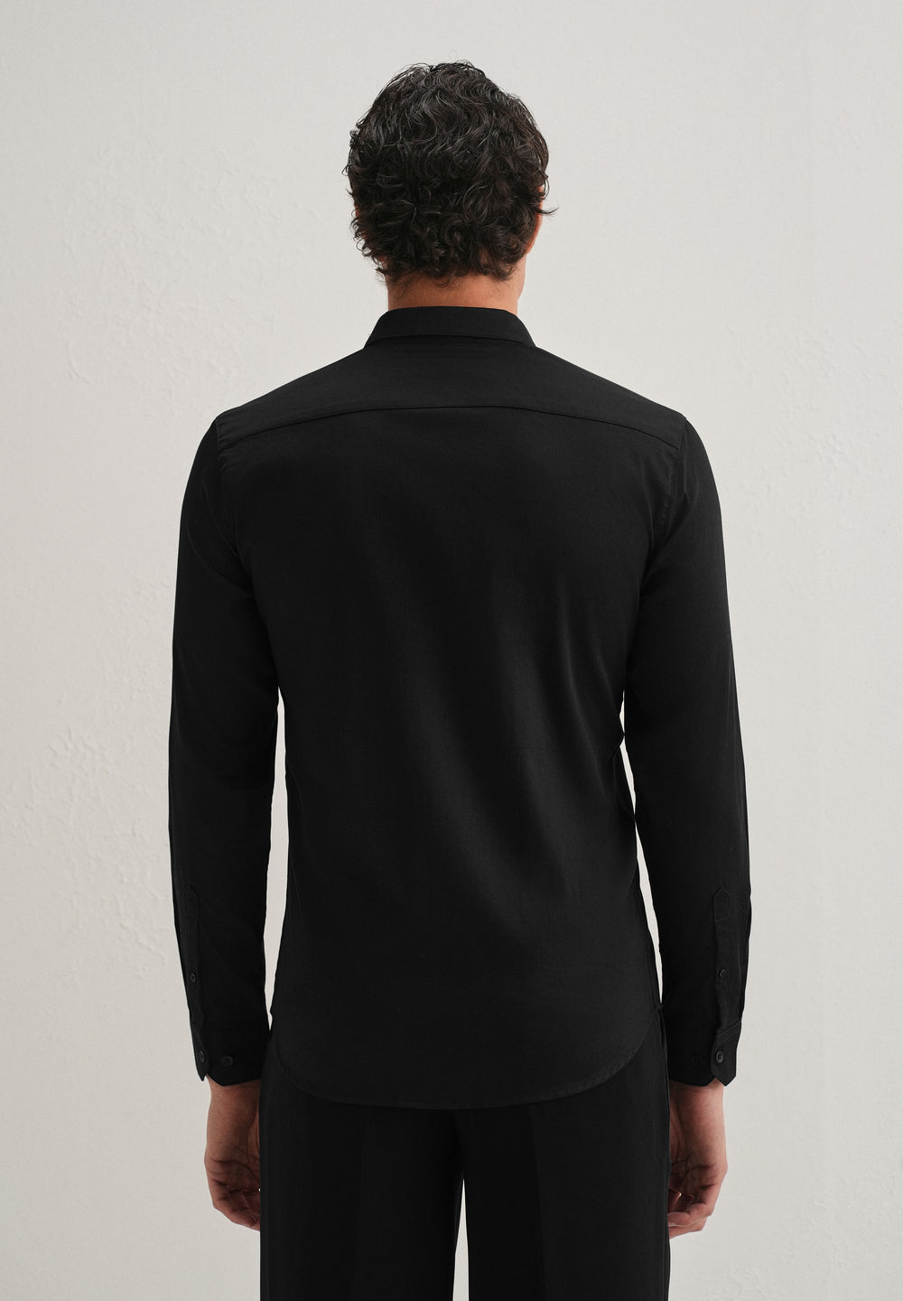 Black Sequin Handcrafted Designer Shirt