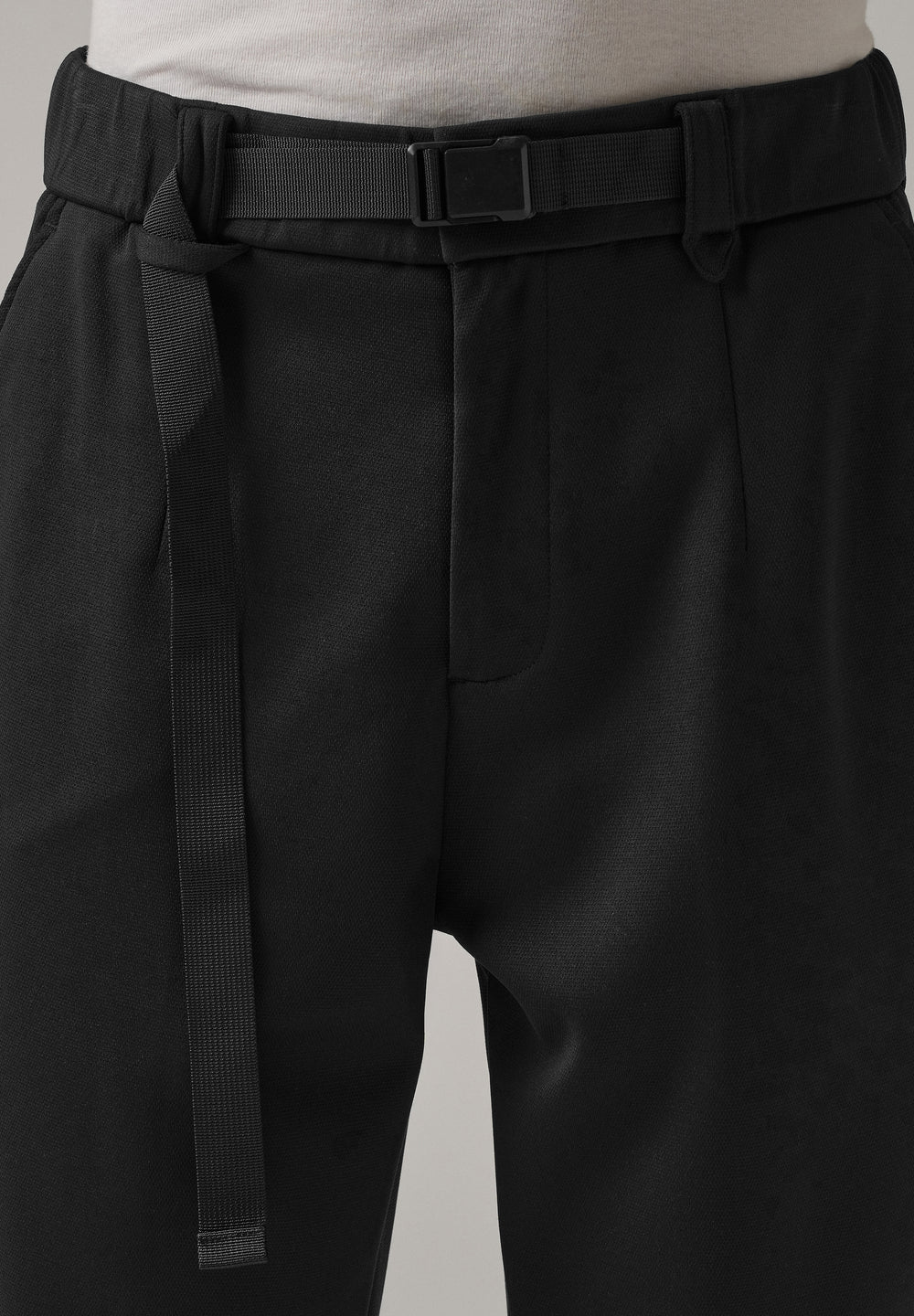 Black Stretch Elasticated Pant