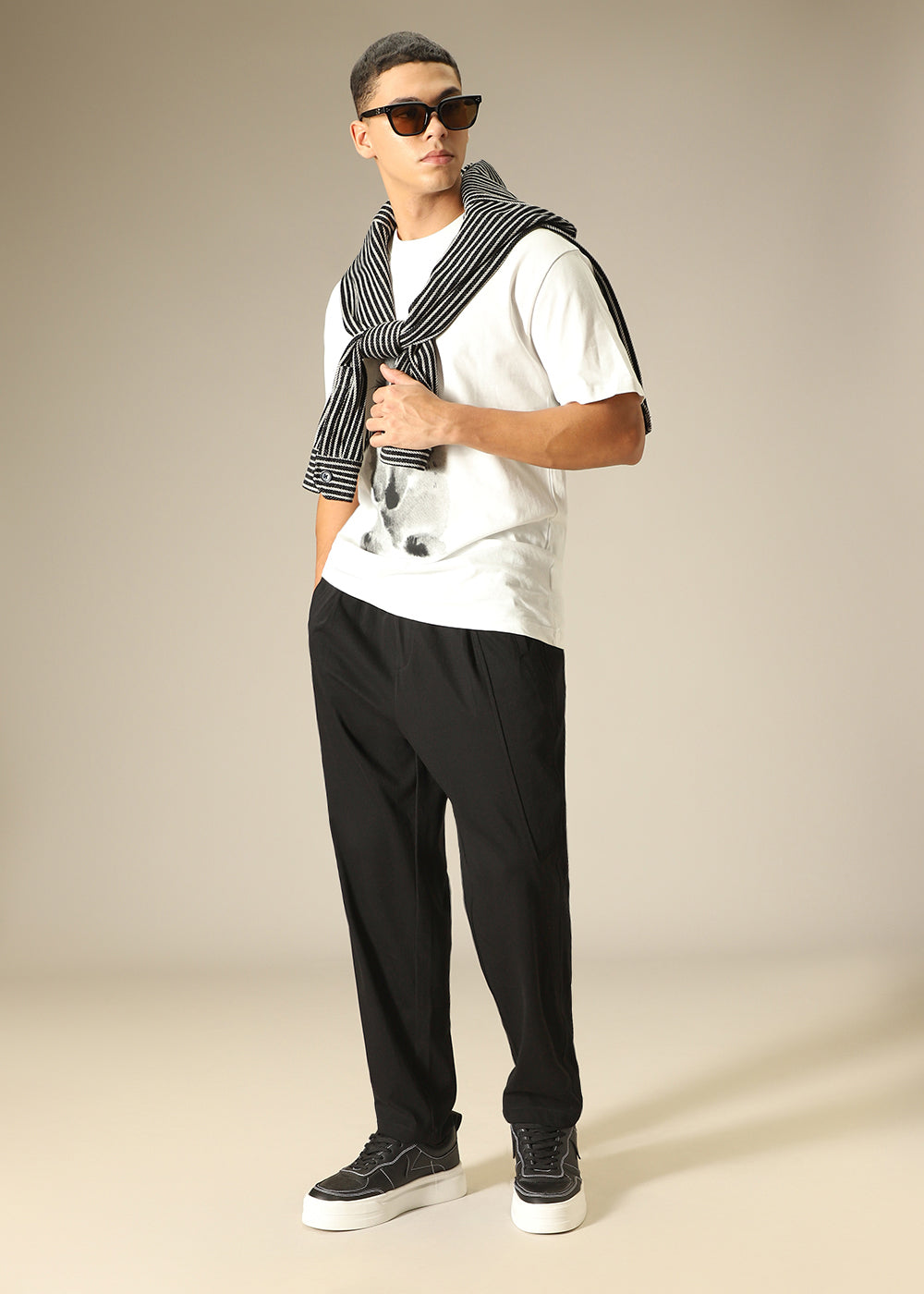Black Relaxed Fit Trouser