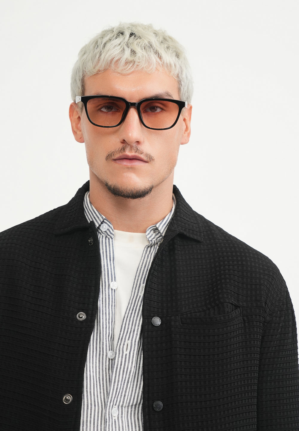 Black Textured Shacket