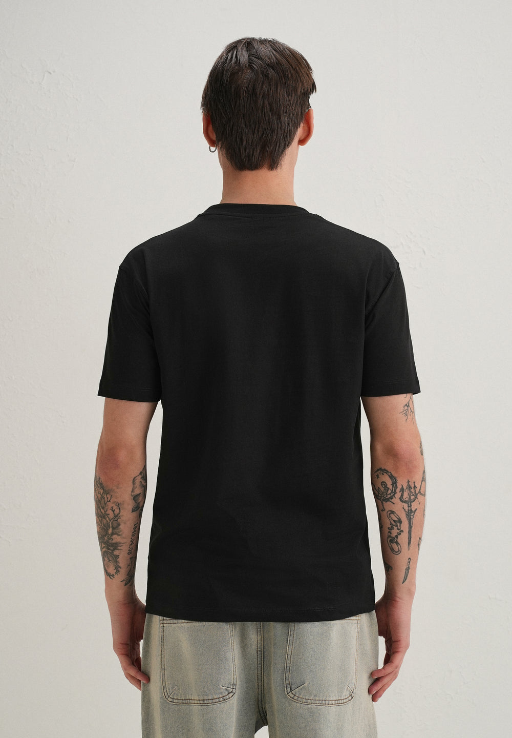 Black Tree Appique T-Shirt
