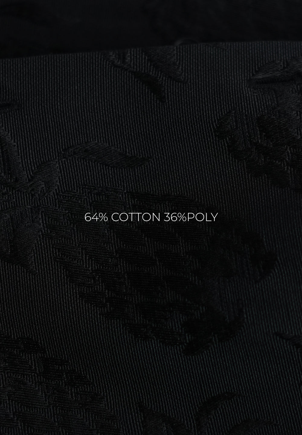 Black Tropical Jacquard Shirt