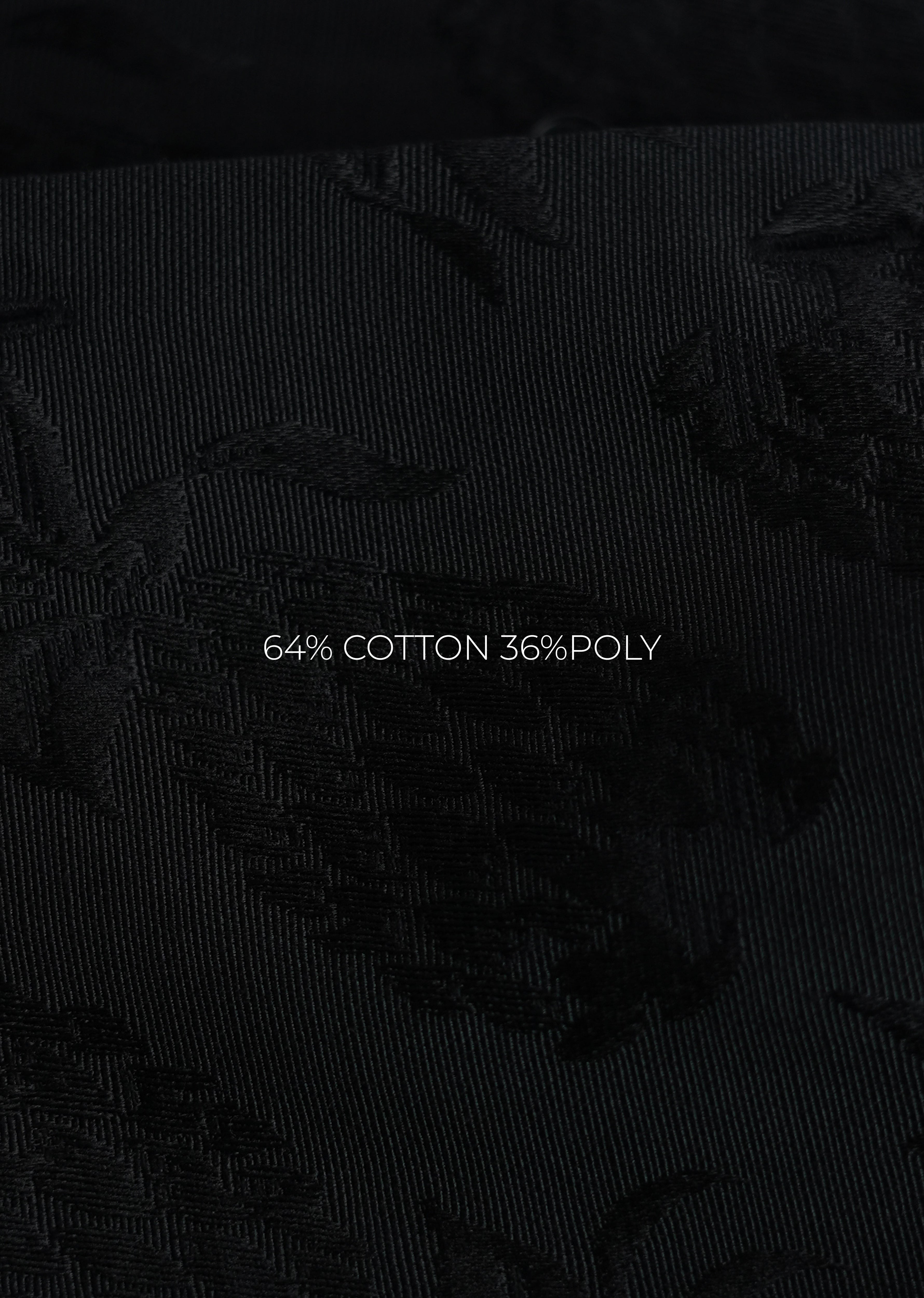 Black Tropical Jacquard Shirt