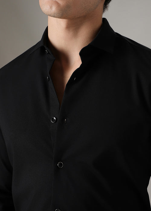 Black Wrinkle Free Shirt