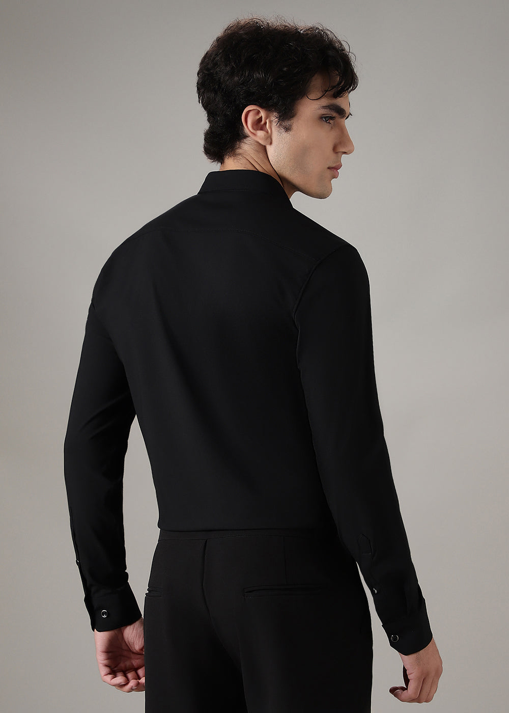 Black Wrinkle Free Shirt
