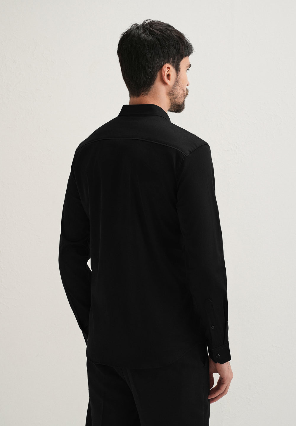 Black Cheetah Embellished Handwork Designer Shirt