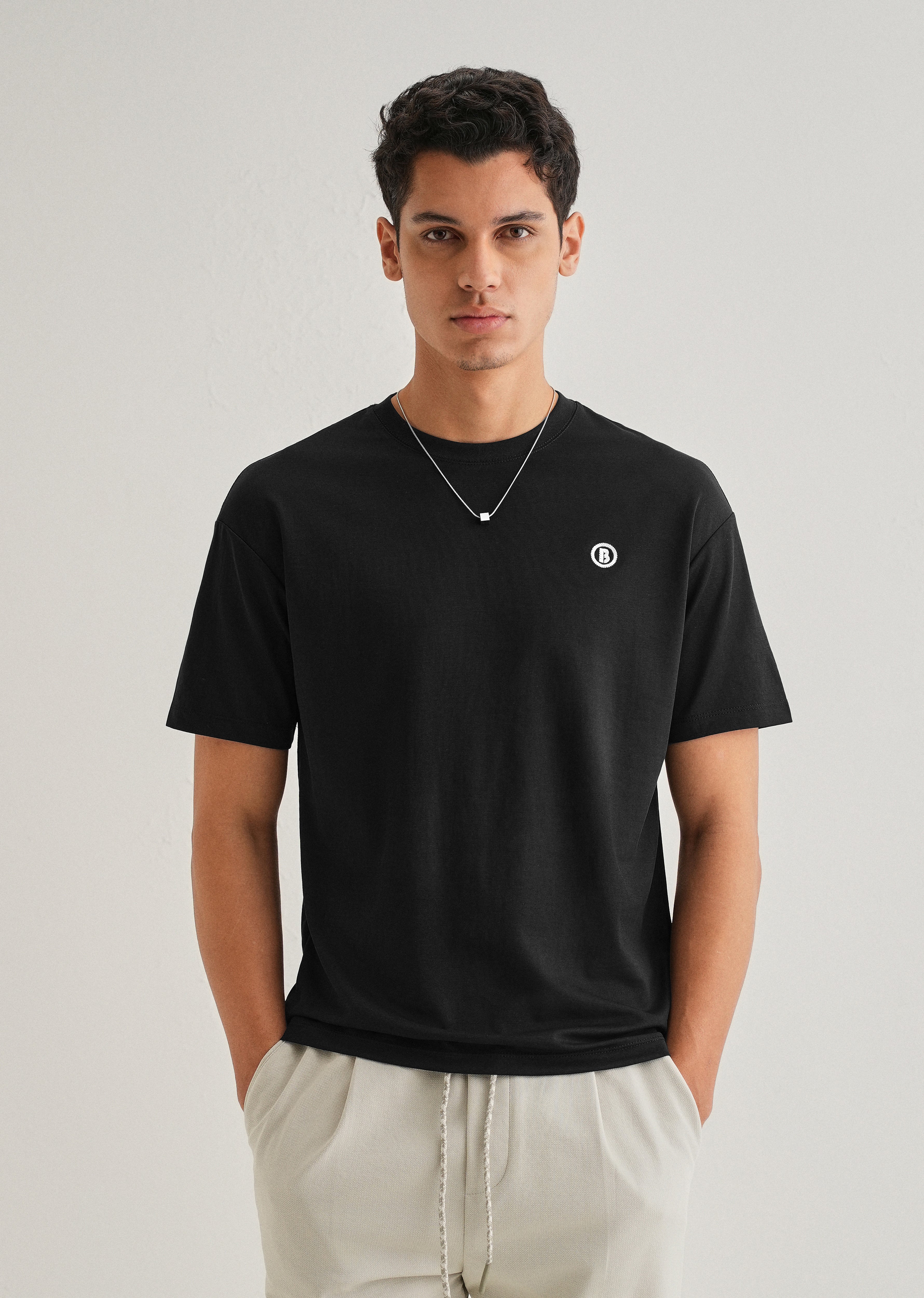 Black Crew Neck T-shirt