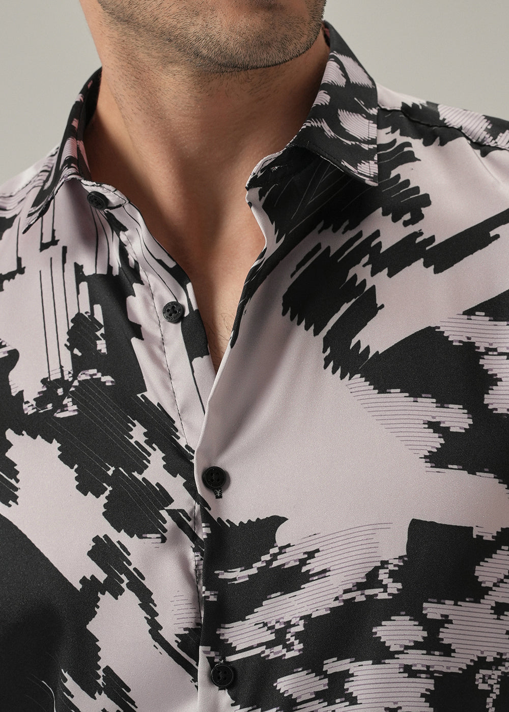 Black and White Print Shirt