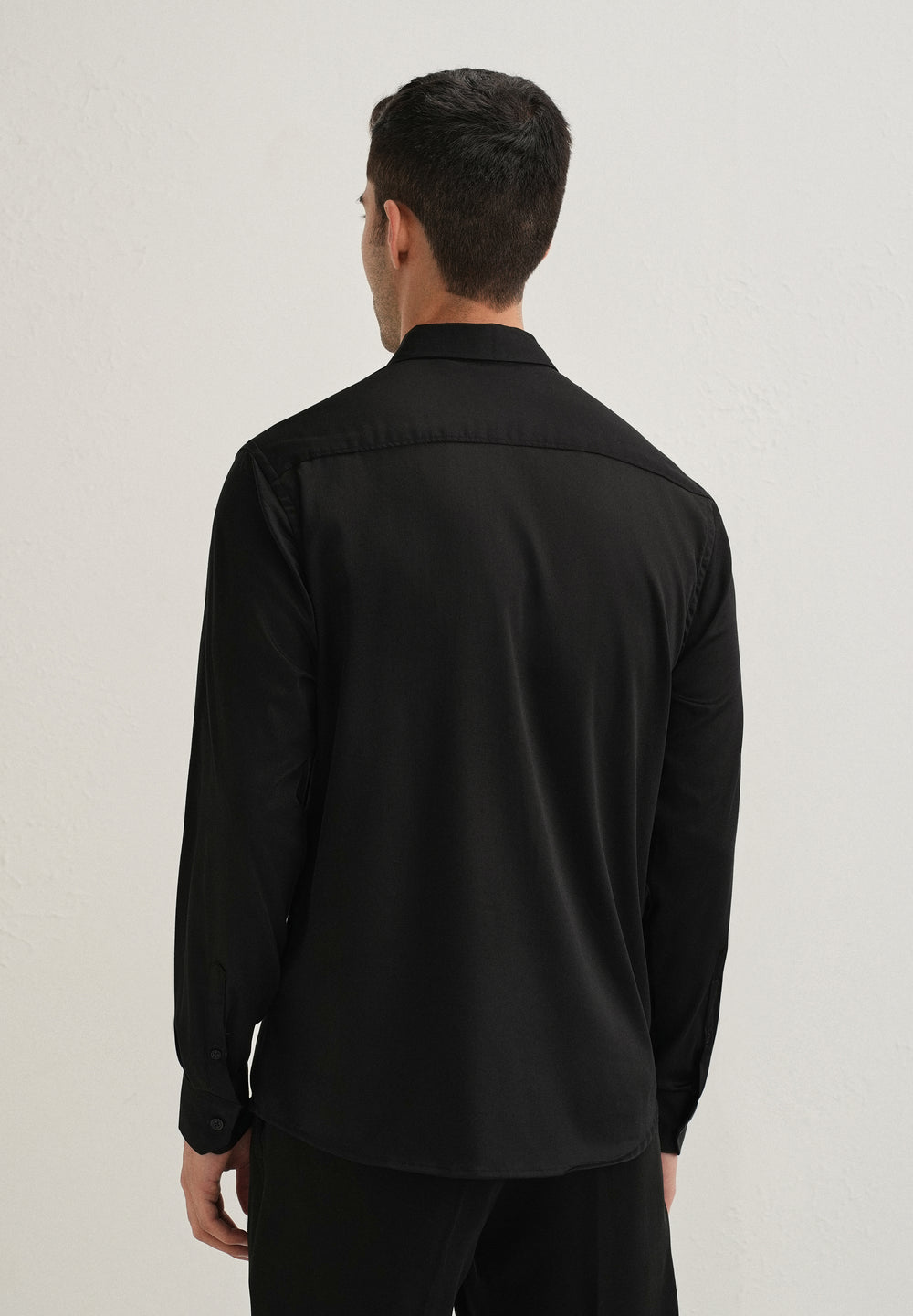 Black Handcrafted Dragon Designer Shirt