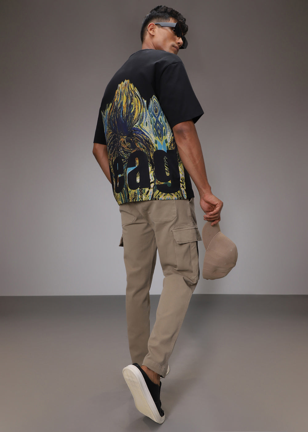 Bloomage Black Oversized T-shirt