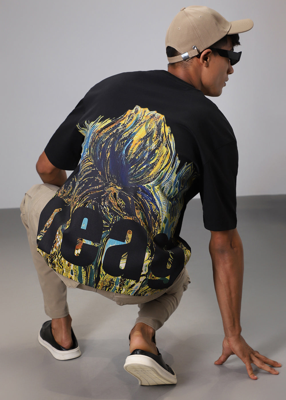 Bloomage Black Oversized T-shirt