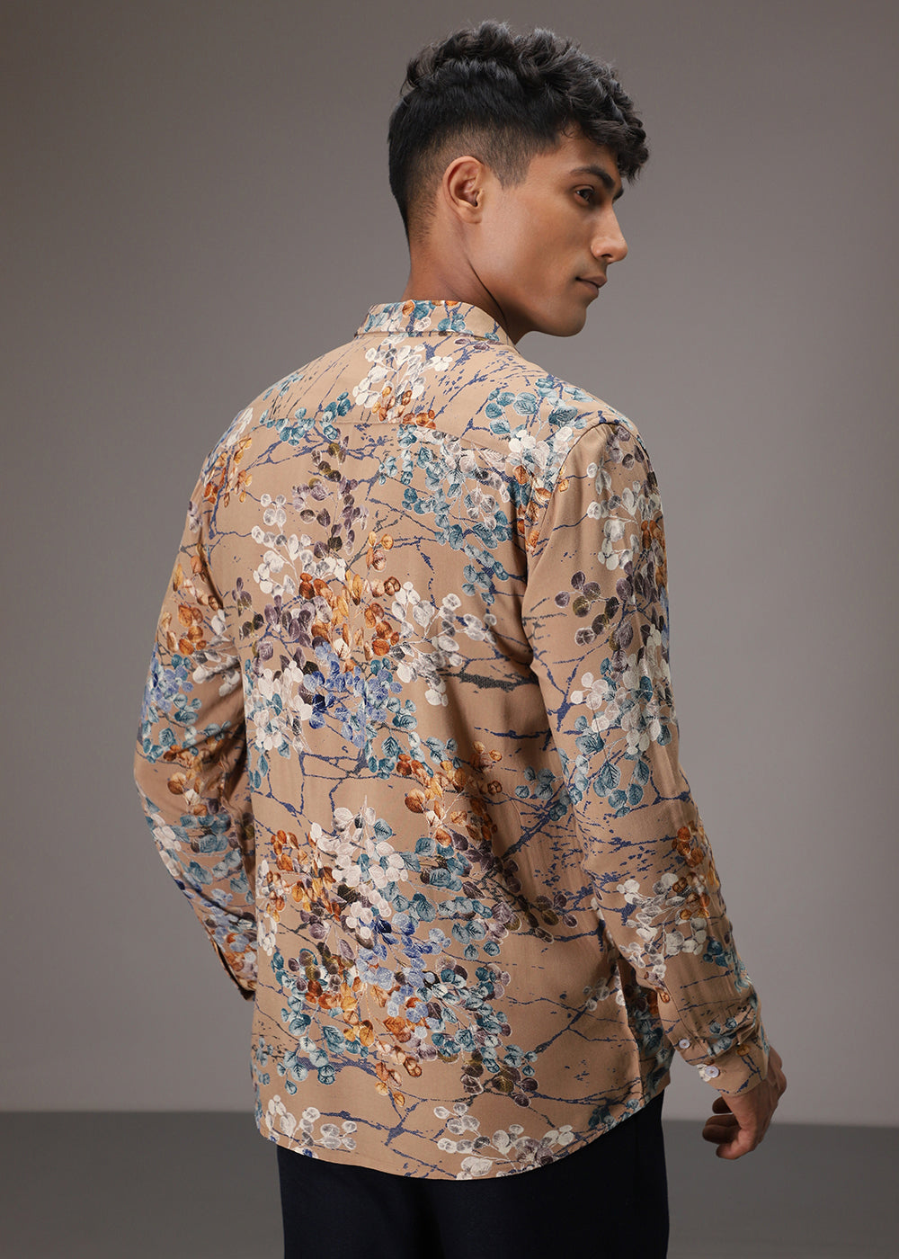 Blossom Beige Feather Shirt