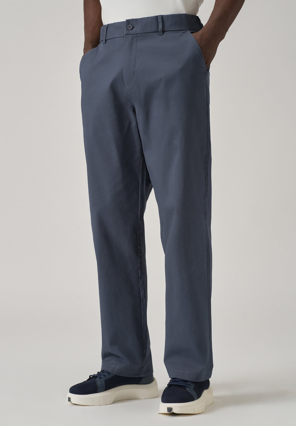 Baggy Fit Blue Chinos