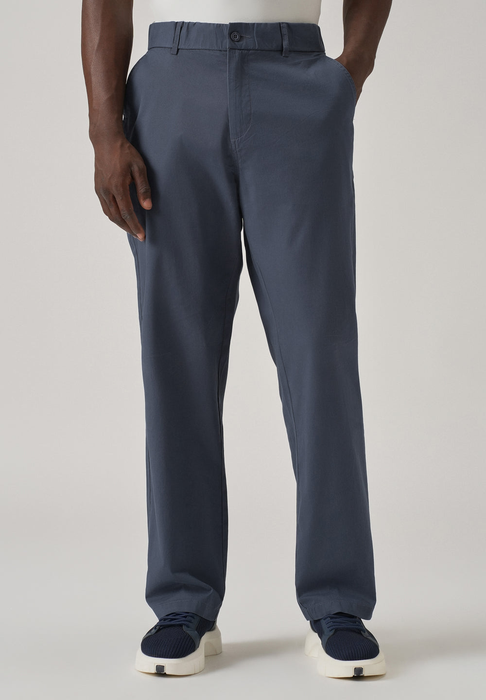Baggy Fit Blue Chinos