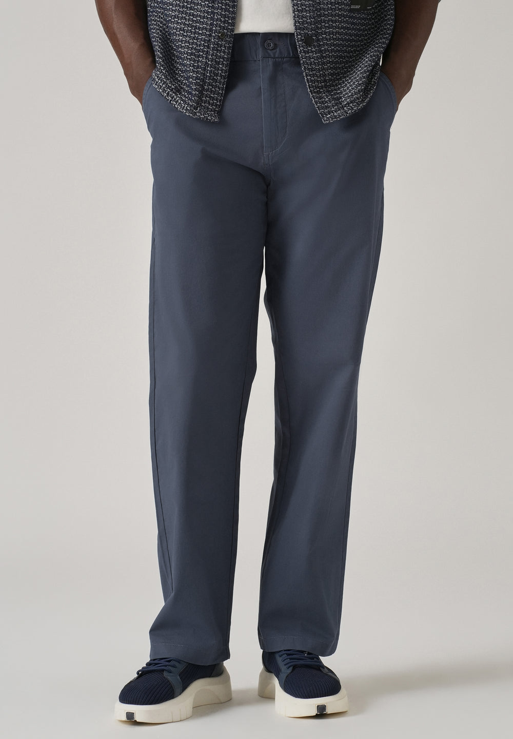 Baggy Fit Blue Chinos