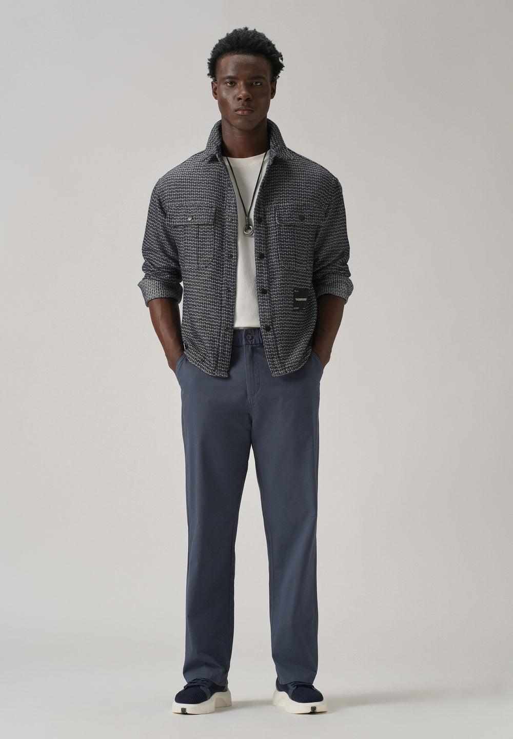 Baggy Fit Blue Chinos