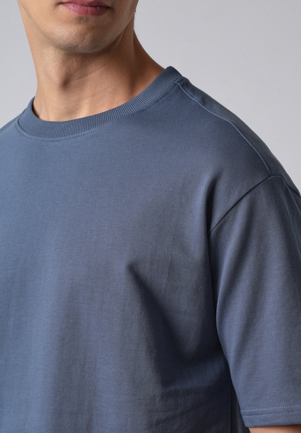 Blue Basic Relaxed Fit T-shirt