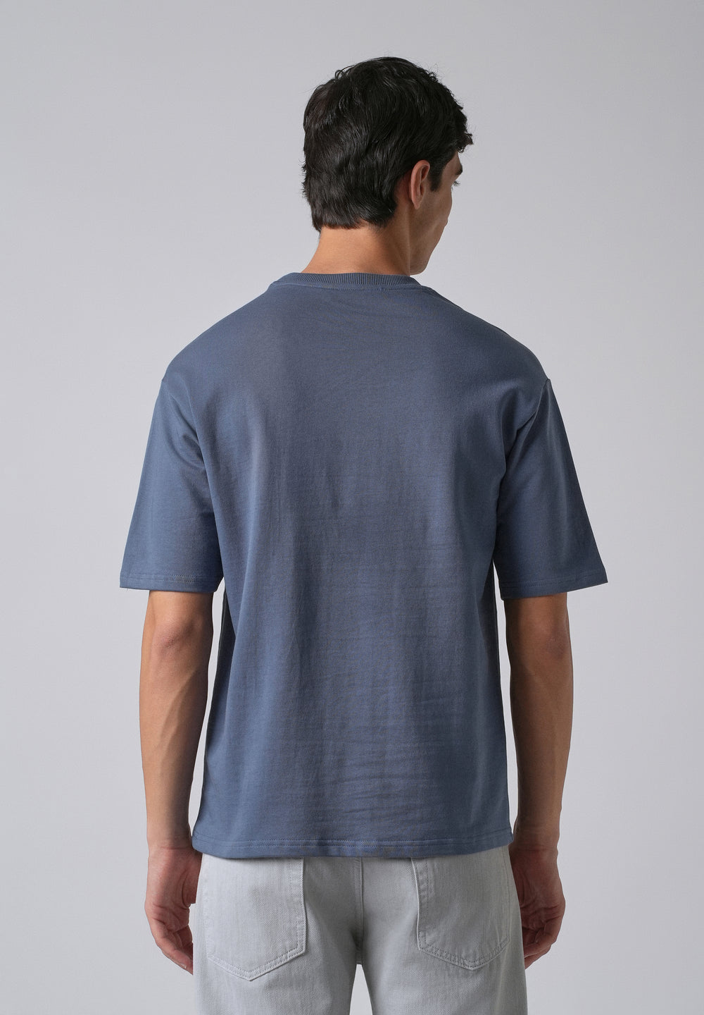 Blue Basic Relaxed Fit T-shirt