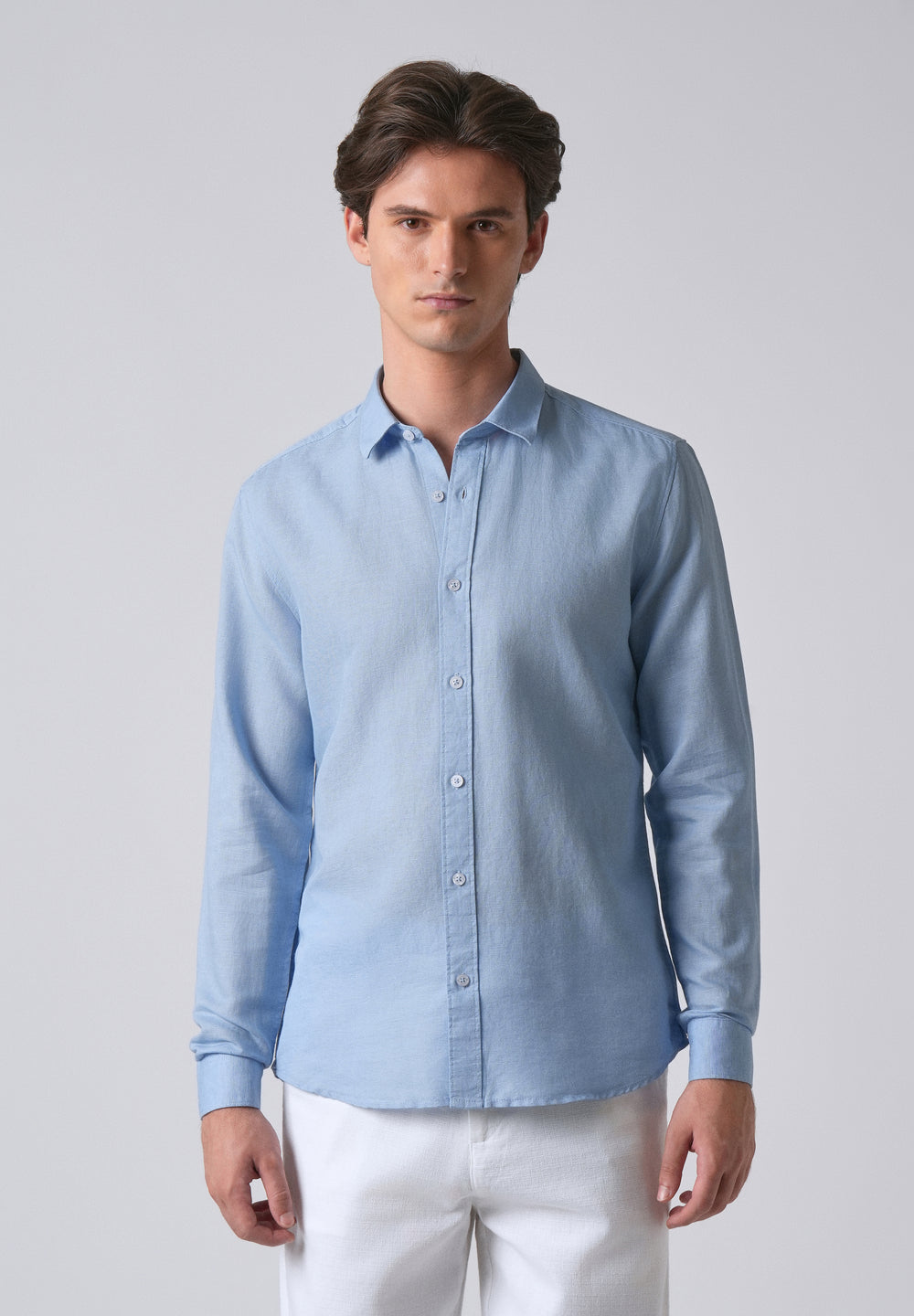 Blue Linen Shirt